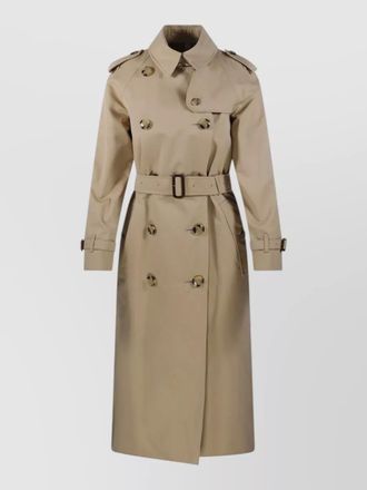 Burberry waterloo trench coat belted waist