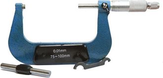 Trade Shop Trade Shop - Micrometro Spessimetro Centesimale Analogico Per Esterni 75-100mm 00.1 Mm