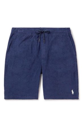 Polo Ralph Lauren Straight-Leg Cotton-Blend Terry Drawstring Shorts