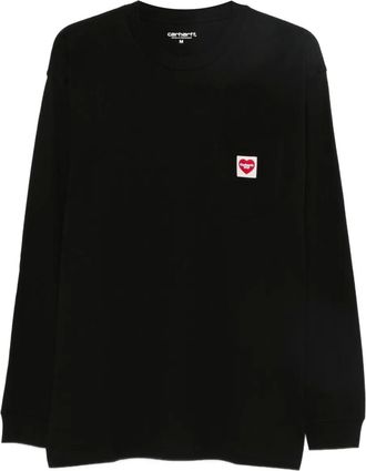Carhartt Work in Progress Pocket Heart long-sleeve T-shirt - men - Cotton - S - Black