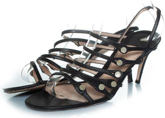Gucci Gucci zwarte sandalen met Gucci-knopen