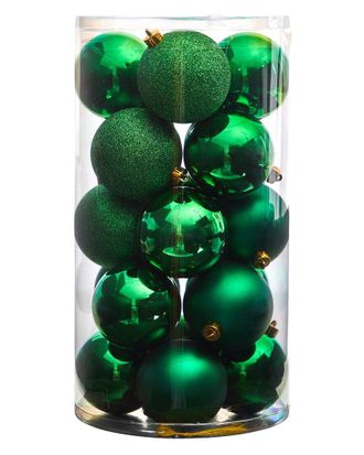 Nearly Natural Set Of 20 Shatterproof Christmas Tree Ornaments