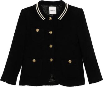 Sandro Giacca in tweed - Nero