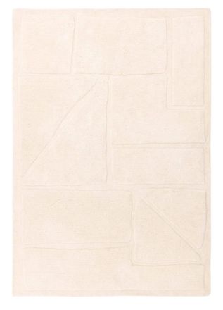 Novatrend Alfombra de salón moderna beige 160x230 cm