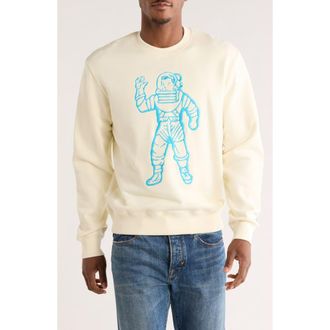 Billionaire Boys Club BB Astronaut Embroidered Cotton Crewneck Sweatshirt in Winter White at Nordstrom Rack, Size X-Large