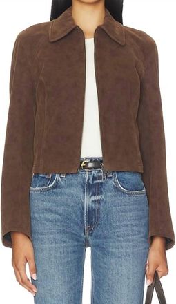 Free People River Vegan Jacket In Double Espresso