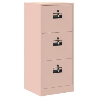 vidaXL Mueble Archivador Con Caj&oacute;n Rosa 45,5 X 42 X 106,5 Cm Vidaxl