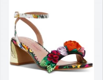 Betsey Johnson Womens Darcee Sandal In Black Multi