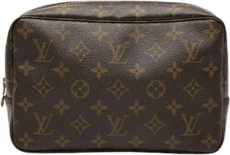 Louis Vuitton Pre-owned Clutches, female, Brown, Size: ONE SIZE Pre-owned Trousse Toilette