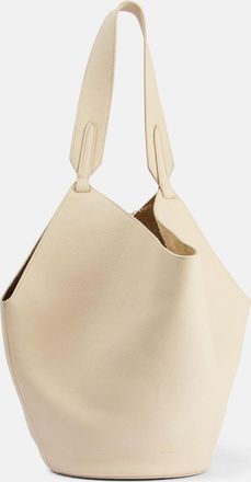 Khaite Lotus Small leather tote bag