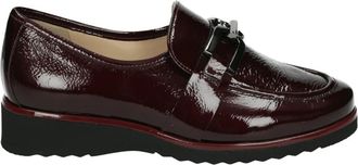 Hassia Bordeaux Instappers met Uitneembaar Voetbed - Dames - Loafers - Bruin - 38 EU - Schoenen