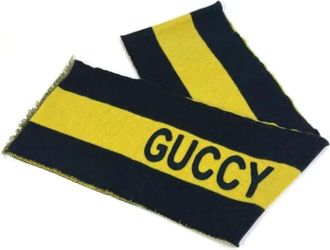 Gucci Pre-owned Wool scarves - Heren - Vintage Accessoires - Veelkleurig - ONE Size - Wol - Vintage