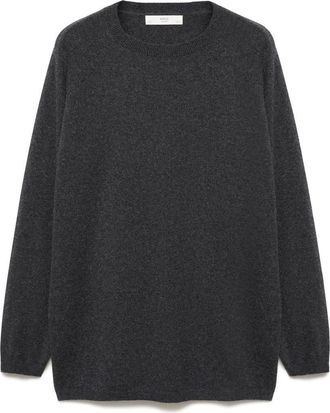 Mango Cashmere Sweater in Charcoal at Nordstrom, Size Medium