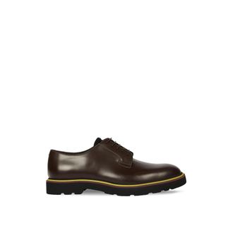 Paul Smith Derby Ras - unisex - Veterschoenen - Bruin - 44 EU - Leer - Schoenen