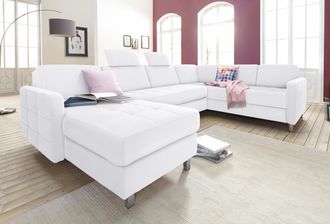 Sit&more Wohnlandschaft &raquo;Pablo U-Form&laquo; wahlweise mit Bettfunktion und Bettkasten