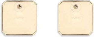 Self Portrait Womens Gold Brass Earrings