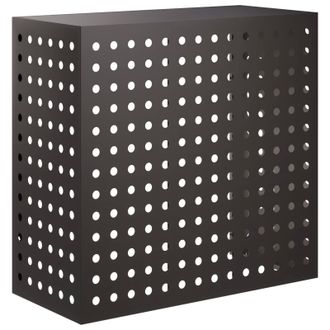 vidaXL Funda Para Aire Acondicionado Negro 110 X 50 X 105 Cm Acero Vidaxl