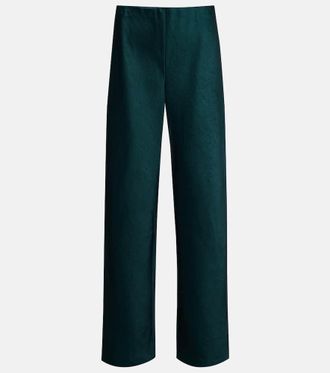 Vince High-rise satin wide-leg pants
