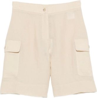 Clips Mujer, Pantalones cortos, Beige, Talla: S