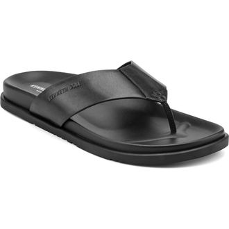 Kenneth Cole Worly Flip Flop in Black/Black/Black at Nordstrom, Size 10