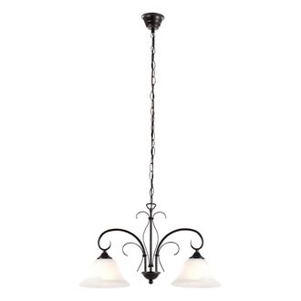 Globo Lighting L&aacute;mpara Colgante - Aries - Marr&oacute;n - Metal - Ara&ntilde;a - E27 - - Globo