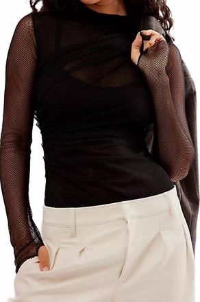 Free People On My Way Bodysuit In Black