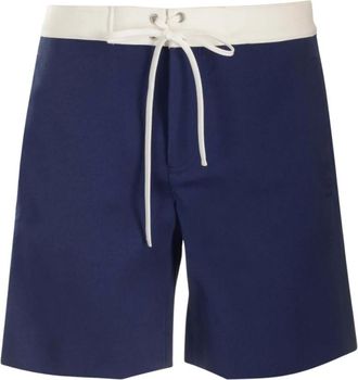 Miu Miu Korte Broeken, Dames, Blauw, S, Polyester, Satin Bermuda Shorts