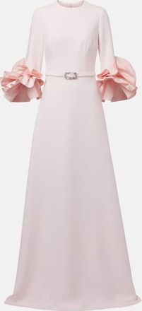 SAFiYAA Abito lungo in cotone con cintura