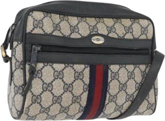 Gucci Pre-owned Cross Body Bags, female, Multicolor, Size: ONE SIZE Pre-owned GG Canvas Shoulder Bag