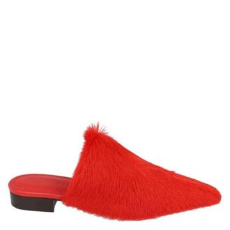 Ferragamo Selestina Fur Mules, Size 8 B