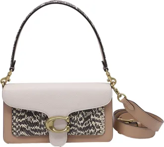 Coach Tabby Colorblock Shoulder Bag in Brown Leather