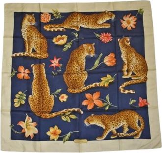 Ferragamo Pre-owned Scarves, female, Multicolor, Size: ONE SIZE Pre-owned Silk Scarf