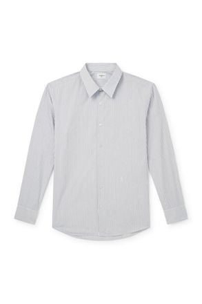 Saint Laurent Pinstriped Cotton-Poplin Shirt