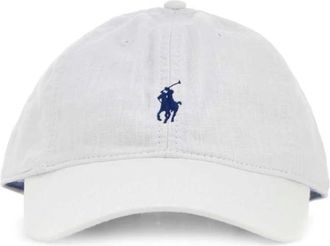 Polo Ralph Lauren Caps, male, White, Size: ONE SIZE Linen Ball Cap