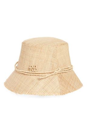 Ruslan Baginskiy Straw Bucket Hat in Natural Straw at Nordstrom, Size Large