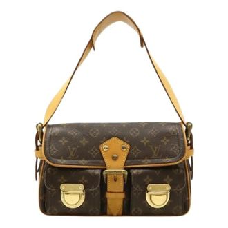Louis Vuitton Pre-owned Shoulder Bags, female, Brown, Size: ONE SIZE Pre-owned Hudson PM Monogram Shoulder Bag