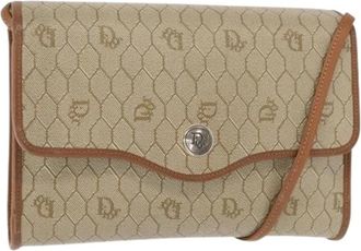 Dior Pre-owned Cross Body Bags, female, Beige, Size: ONE SIZE Pre-owned Vintage Shoulder Bag