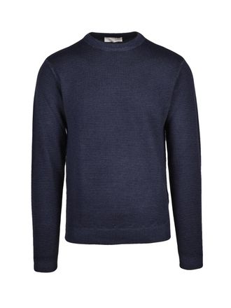 Wool & Co Wool & Co Crew Neck Knit - Blue