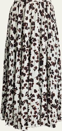 Proenza Schouler Runa Pleated Floral Skirt
