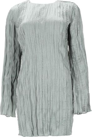 Staud Kona Textured Crinkled Mini Dress