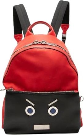 Fendi Pre-owned Backpacks, female, Red, Size: ONE SIZE Pre-owned Vintage Backpack