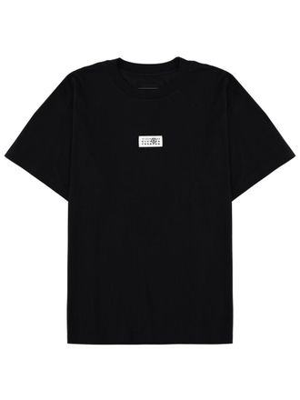 Maison Margiela Black Numeric Rectangular Patch T-Shirt