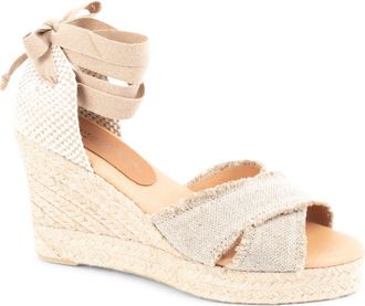 Patricia Green Freya Espadrille Wedge Sandal in Natural at Nordstrom, Size 10