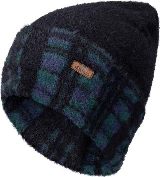 Trespass Atlas Tartan Reversible Beanie in Black at Nordstrom