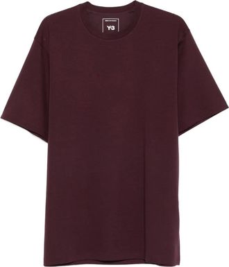 Yohji Yamamoto T-shirt girocollo a maniche corte - Rosso