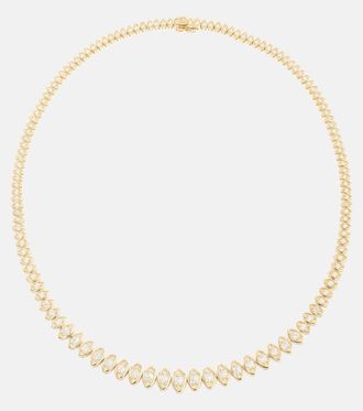 Sydney Evan Eternity 14kt gold necklace with diamonds