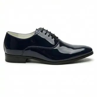 TruClothing Formal Patent PU Leather Oxfords Lace-Up Dress Shoes