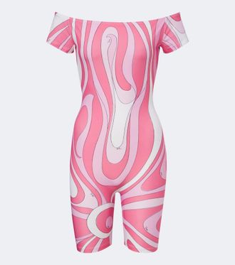 Pucci Marmo off-shoulder jersey catsuit