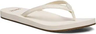 Sanuk Yoga Joy II Flip Flop in Marshmallow Woven at Nordstrom, Size 11