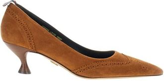 Thom Browne Wingtip D&eacute;collet&eacute; Pomp - Dames - Pumps - Bruin - 36 1/2 EU - Leer - Schoenen